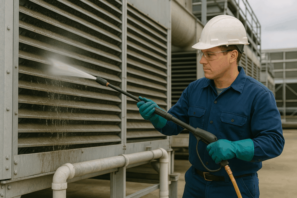 Limpeza em Torre dde Resfriamento